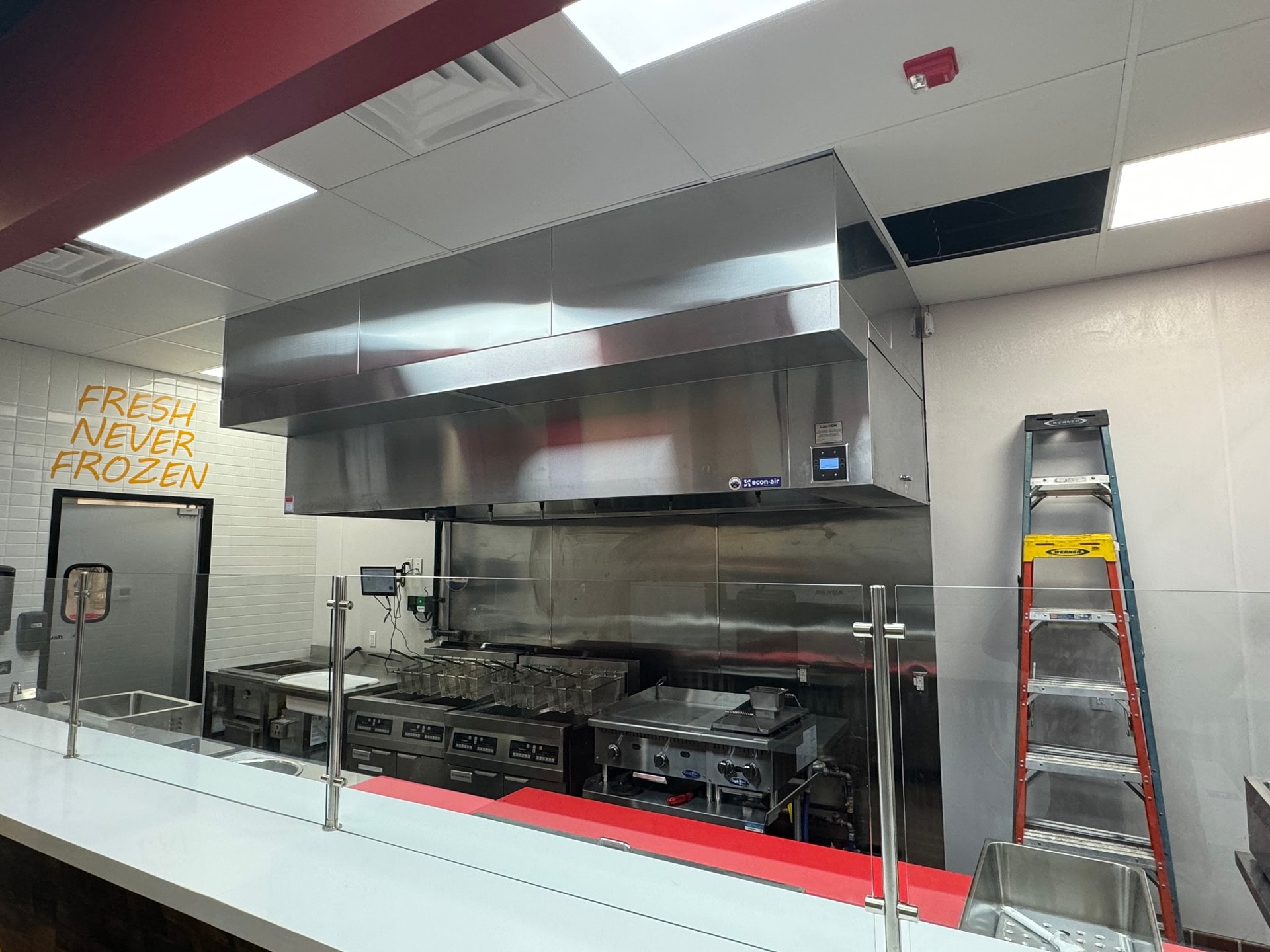 Commercial kitchen hood service